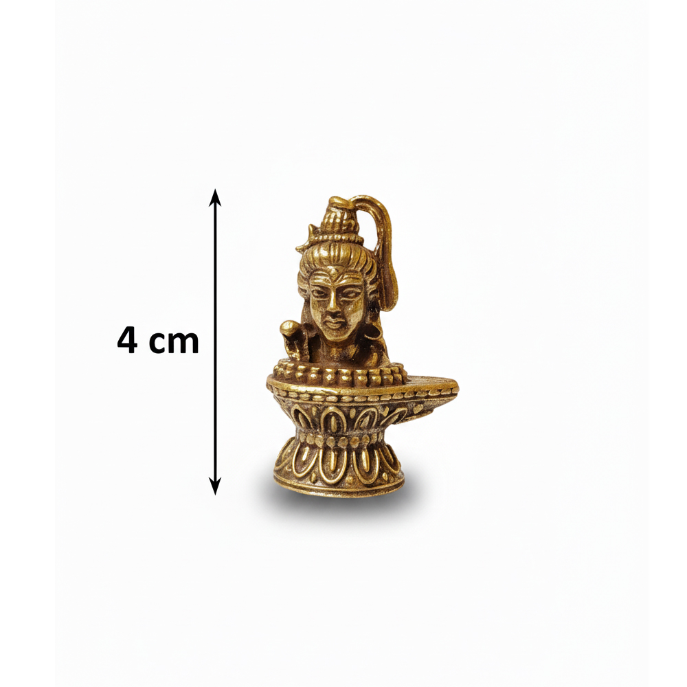 🕉️ Authentic Dokra Brass Shiva Mukhalinga Idol - Form and Formless - View 2