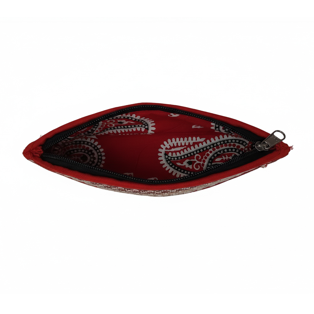 👁️ Artisan Madurkathi Eye-Shaped Pencil Pouches (Set of 3) - View 5