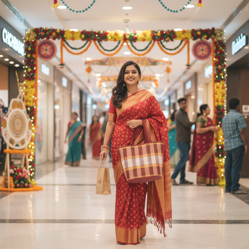 🍂 Artisanal Madurkati Harvest Tote Bag - Handwoven & Eco-Chic - View 4