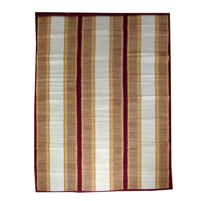Handwoven Natural Fibre Foldable Floor Mat (3-Fold Design) | 7 Feet x 4.5 Feet