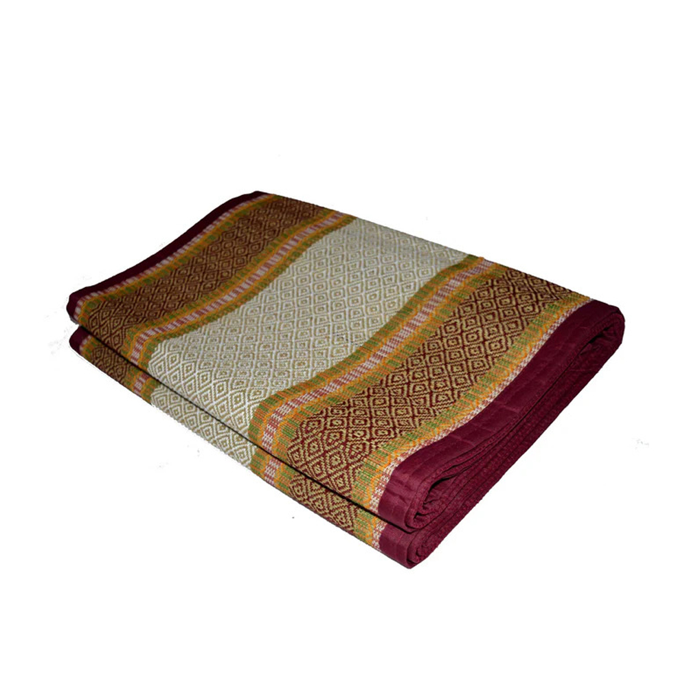 Handwoven Natural Fibre Foldable Floor Mat (3-Fold Design) | 7 Feet x 4.5 Feet - View 3