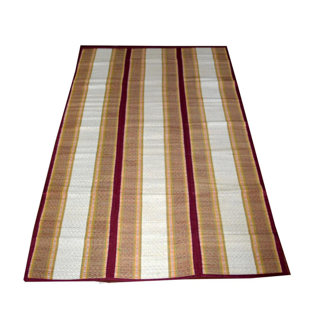 Handwoven Natural Fibre Foldable Floor Mat (3-Fold Design) | 7 Feet x 4.5 Feet - View 2