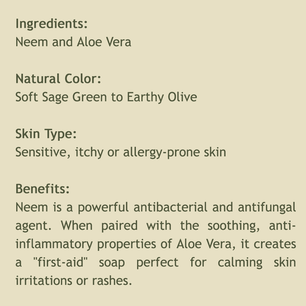 Herbal Dew Detox Bar | Neem + Aloe Vera | Set of 5 - View 2