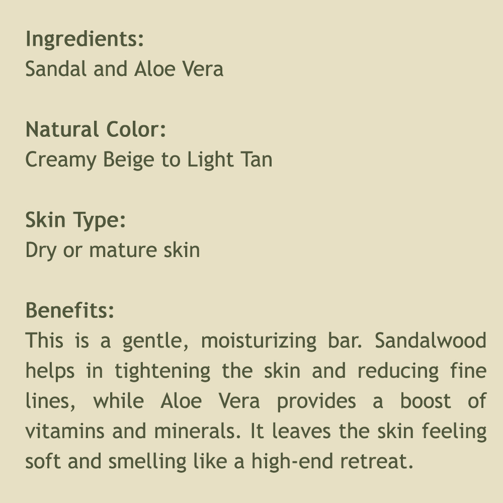 Moisture-Rich Sandalwood Bloom | Sandal + Aloe Vera | Set of 5 - View 3