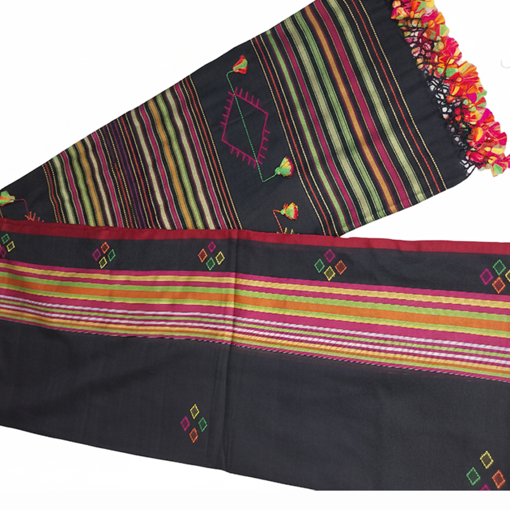 🖤 The 'Jhumko Lata' Saree | 100% Pure Handloom Cotton with Blouse Piece - View 2