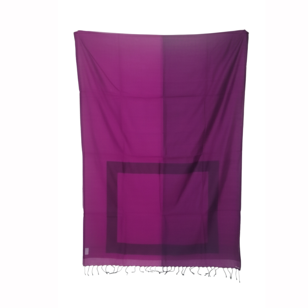  💜 Modern Magenta Silk Cotton Half-and-Half Saree (6.5 Meters with Blouse Piece)