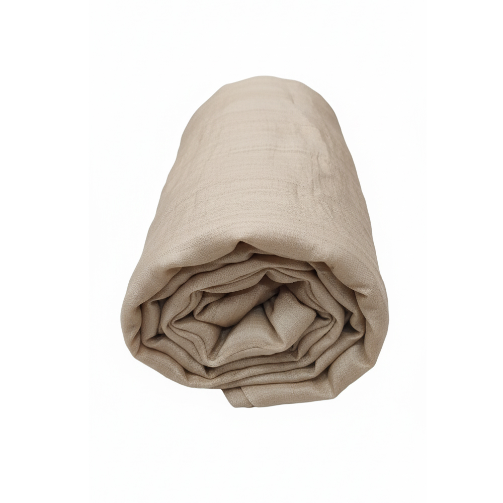 Premium 100% Pure Handloom Tussar Silk (Kosa Silk) Fabric Roll (13 Meter) | Ideal for Custom Garments - View 3