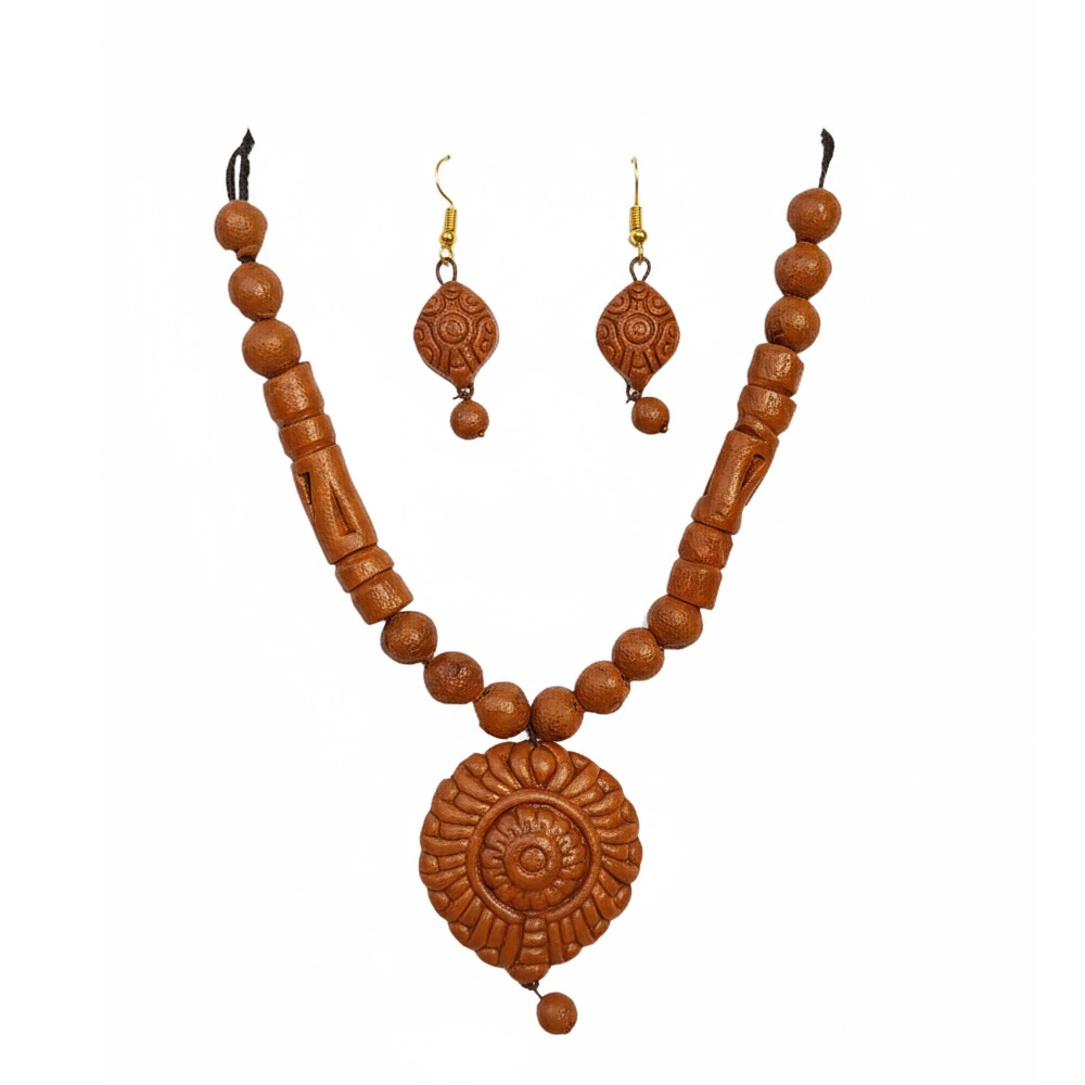 🔥 Artistry from Earth & Fire: Handcrafted Terracotta Jewellery Set