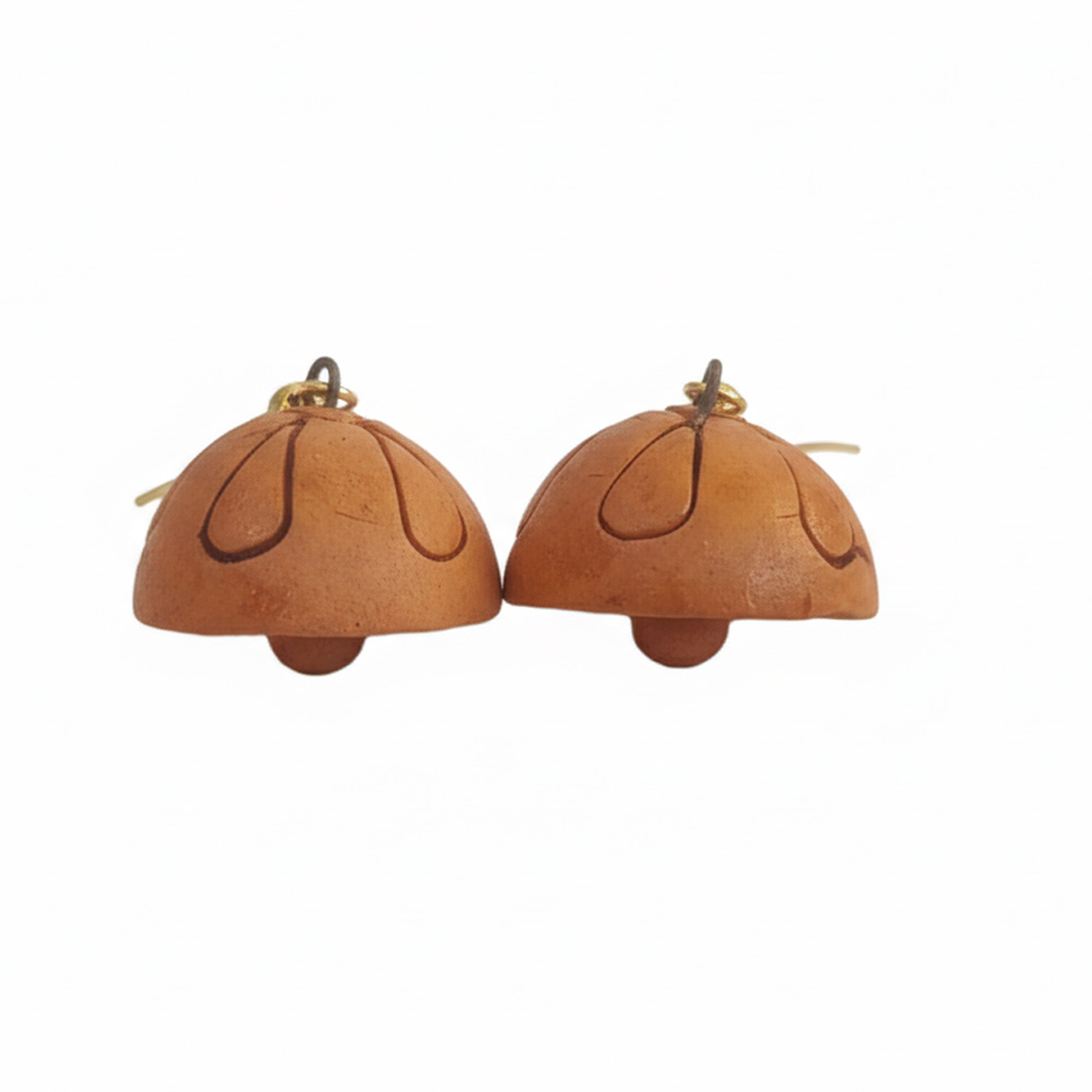 ✨ Terracotta Trio Deal! Set of 3 Handcrafted Earrings (Boho Jhumkas & Drops) - View 2