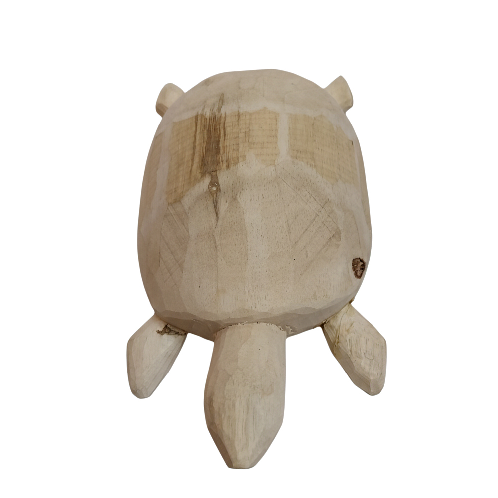 🐢 DIY: Craft Your Own Companion: Unfinished Wooden Tortoise for Painting! Set of 2 | 9 Inch x 3 Inch - View 3